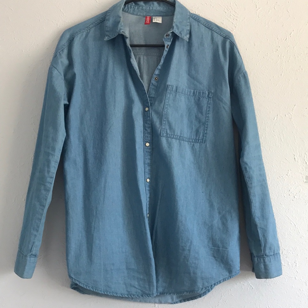 Oversized button up long sleeve